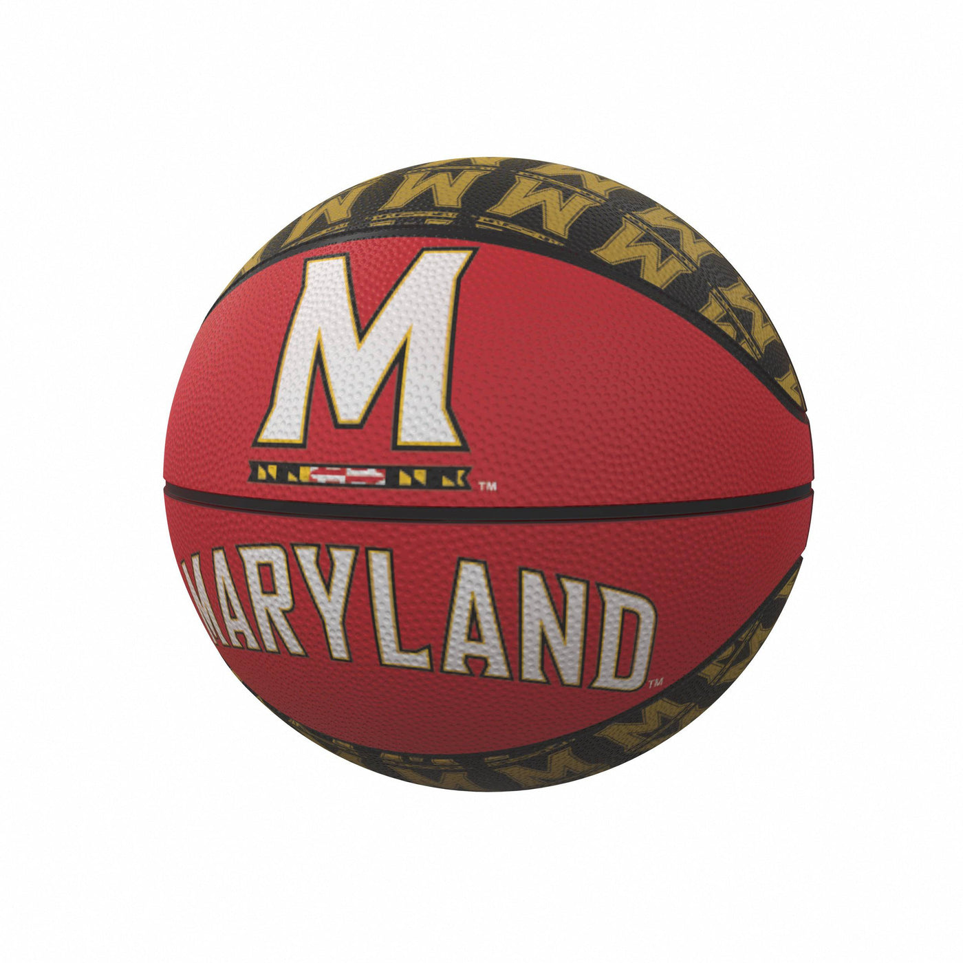 Maryland Repeating Logo Mini-Size Rubber Basketball