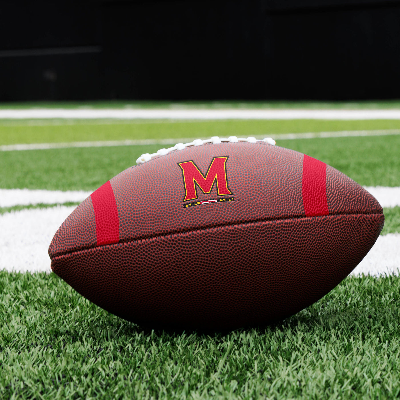 Maryland Team Stripe Official-Size Composite Football