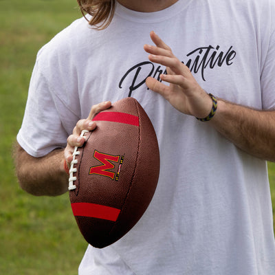 Maryland Team Stripe Official-Size Composite Football