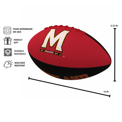 Maryland Pinwheel Junior Size Rubber Football