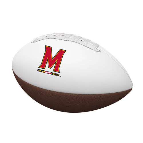 Maryland Mini Autograph Football by Logo Brands, recreation football with visible team logo and space for signatures.