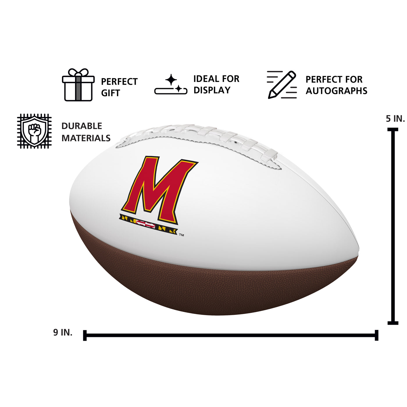 Maryland Mini Autograph Football