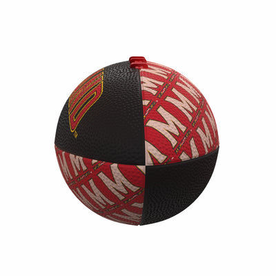 Maryland Repeating Mini-Size Rubber Football - Logo Brands