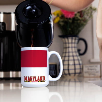 Maryland Colorblock 15 Oz Sublimated Mug