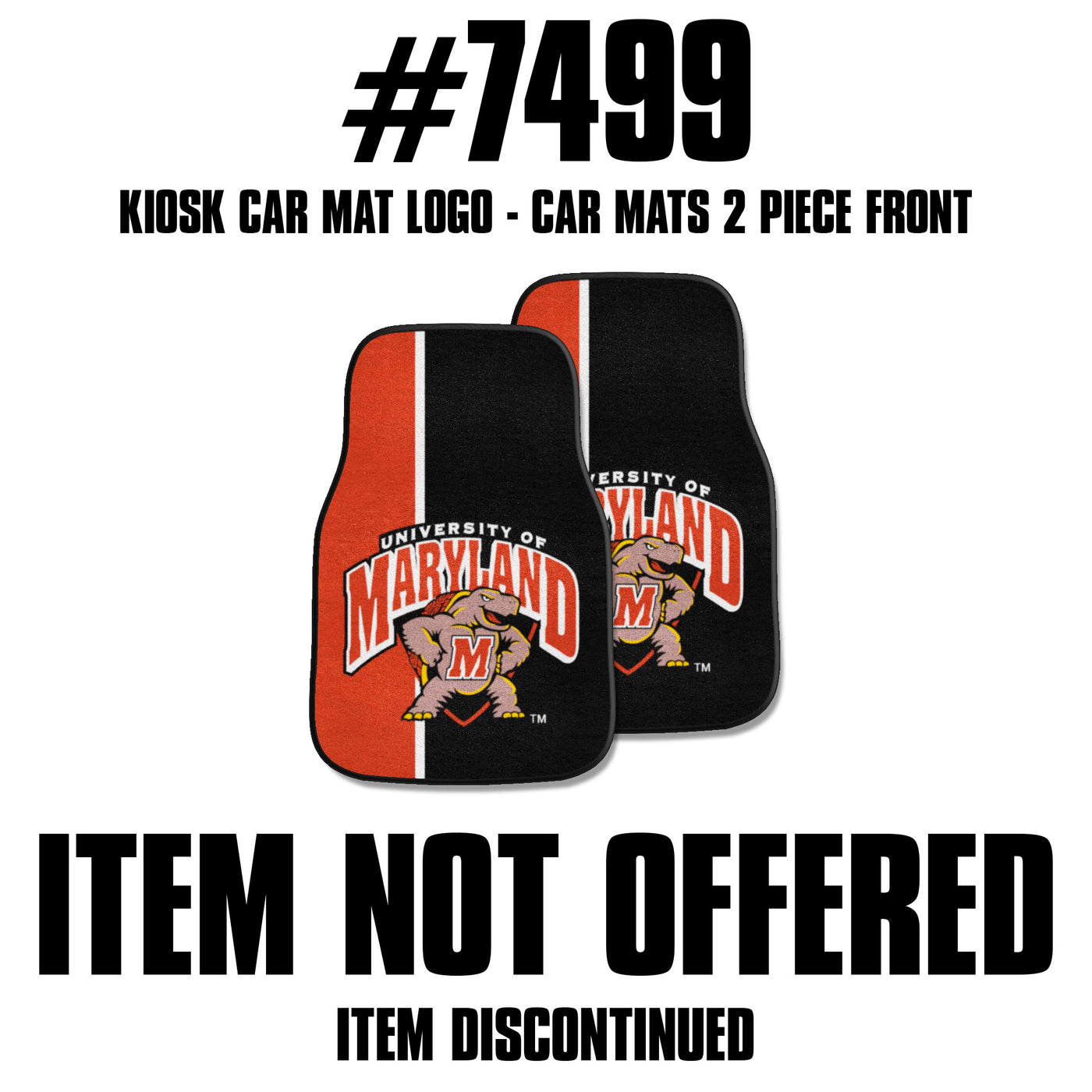 University of Maryland 2-pc Carpet Car Mat Set