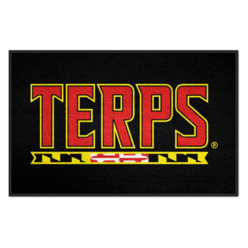University of Maryland Logo Brands starter mat with Maryland Terrapins logo and team colors, ideal for game day or display.