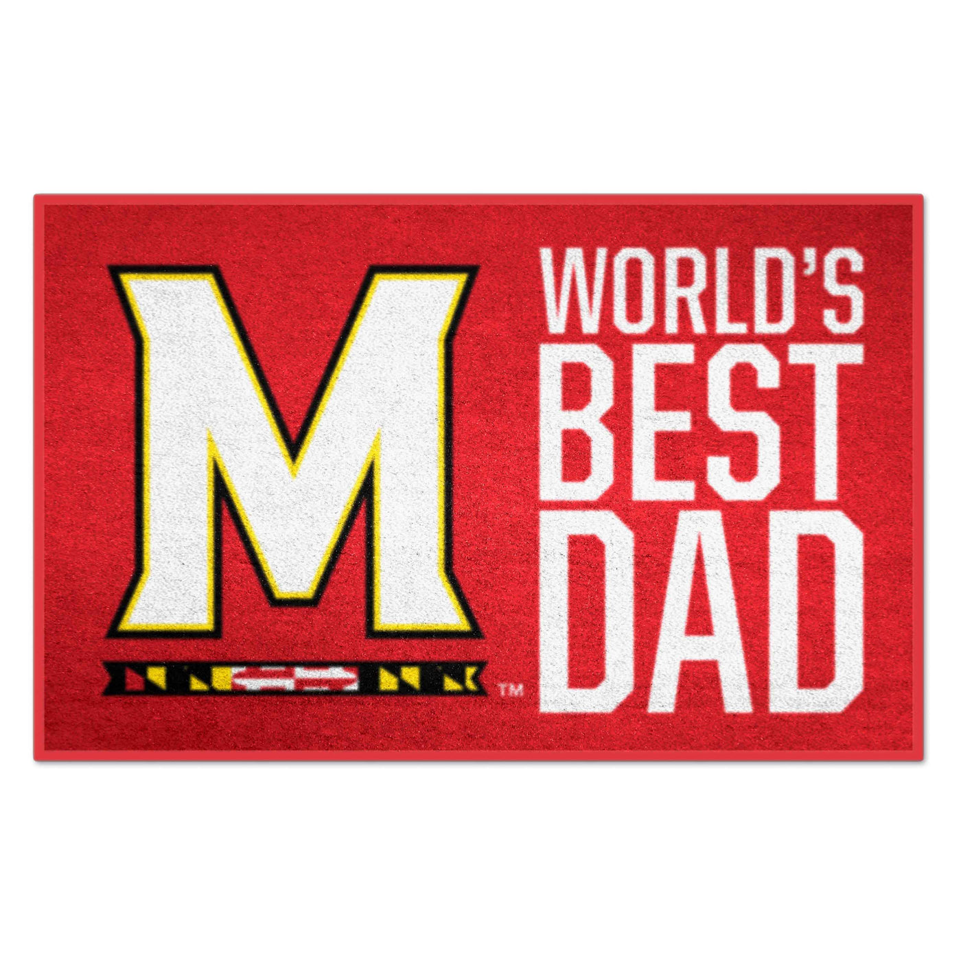 University of Maryland Starter Mat - World's Best Dad