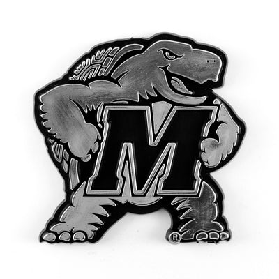 University of Maryland Plastic Chrome Emblem