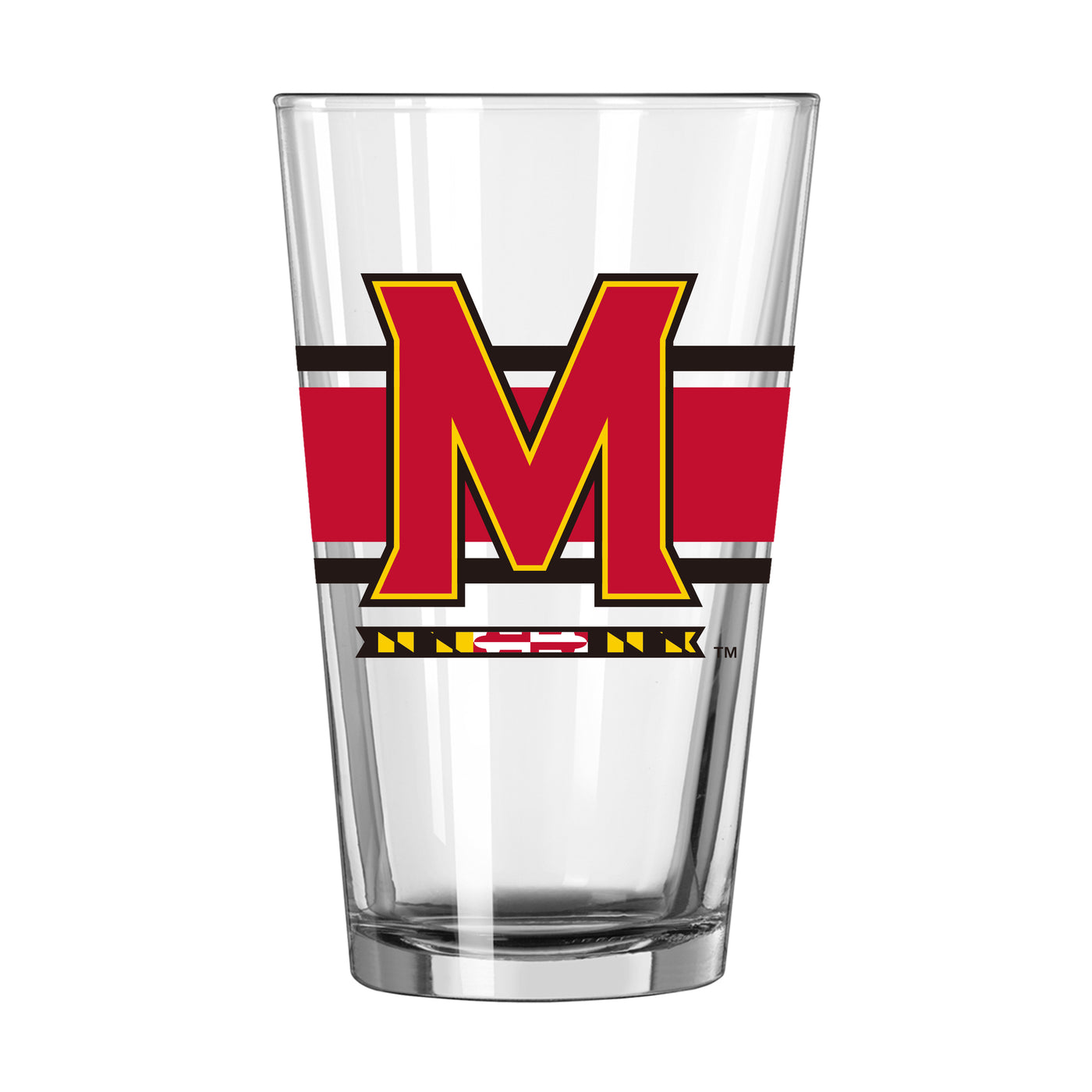 Maryland 16oz Stripe Pint Glass