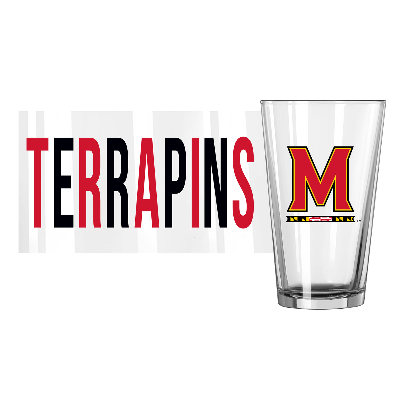 Maryland 16oz Overtime Pint Glass
