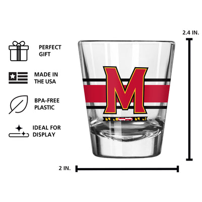 Maryland 2oz Stripe Shot Glass