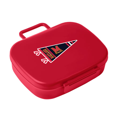 Maryland Travel Pennant Lunch Box cooler by Logo Brands with Maryland pennant design and insulated interior for lunch storage
