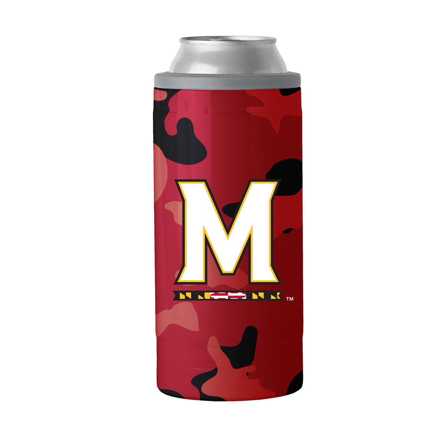 Maryland 12oz Camo Swagger Slim Can Coolie