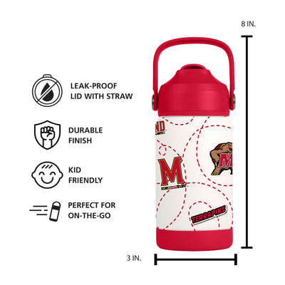 Maryland 12oz Mascot SS Kids Bottle