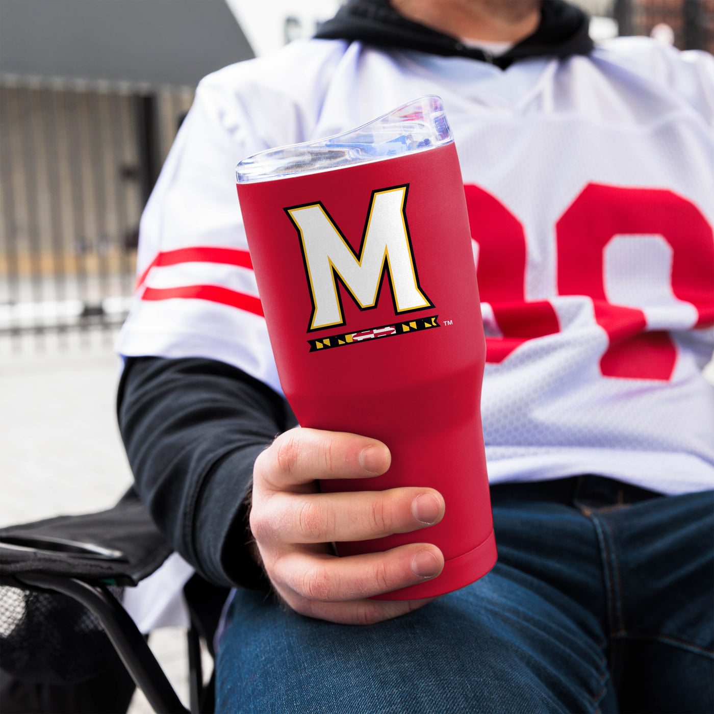 Maryland 30oz Flipside Powder Coat Tumbler