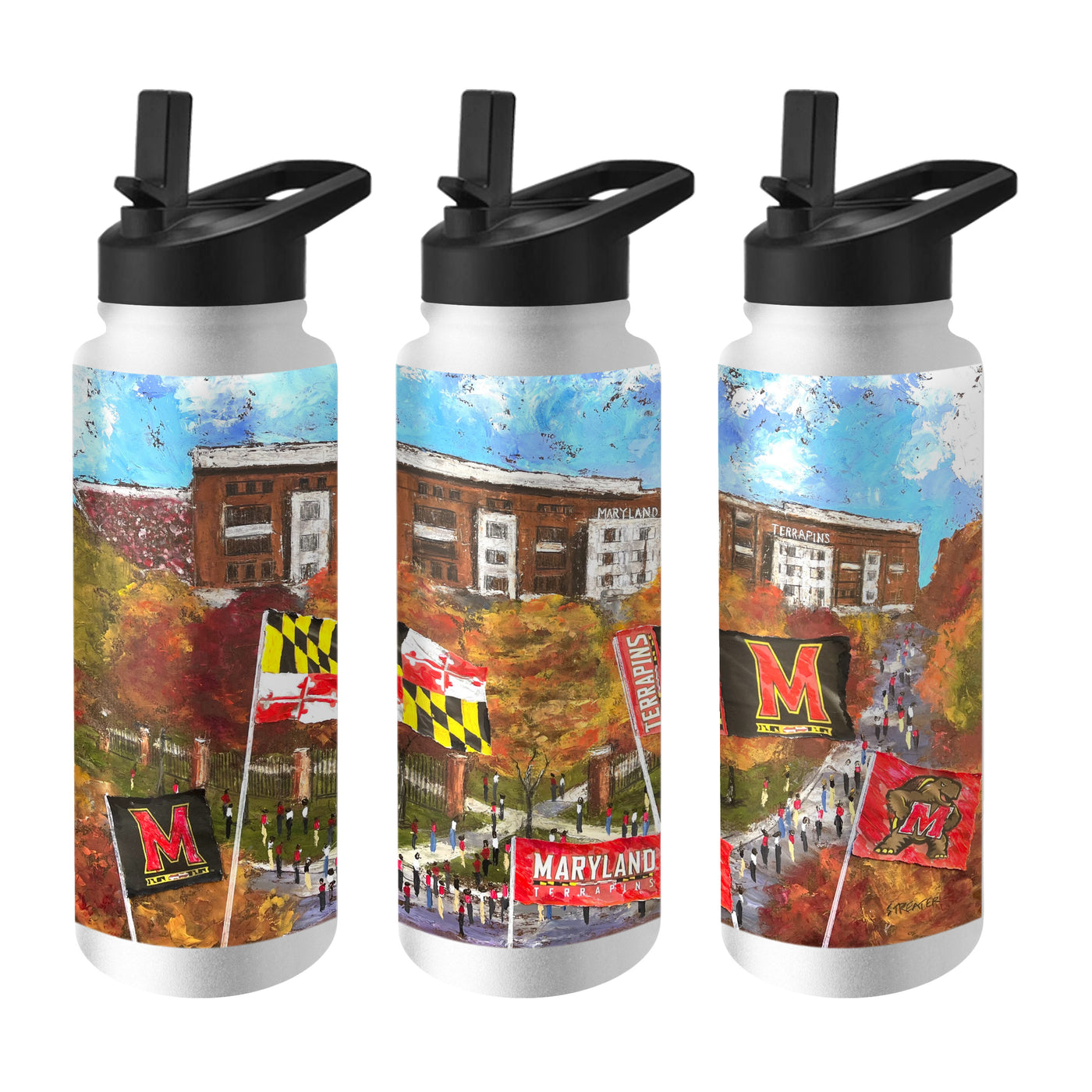 Maryland 34oz Collector Quencher Bottle