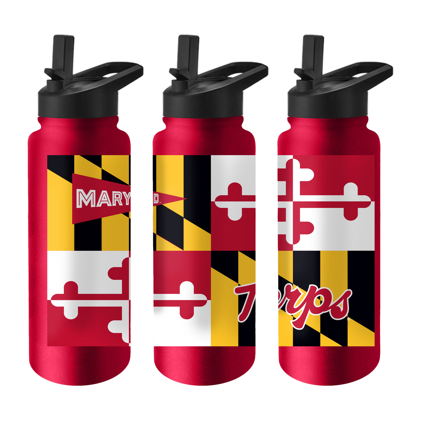 Maryland Flag 34oz Quencher Bottle