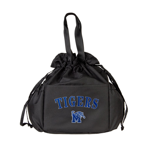 Memphis Drawstring Lunch Cooler by Logo Brands with eco-friendly design, featuring a drawstring closure and insulated interior.