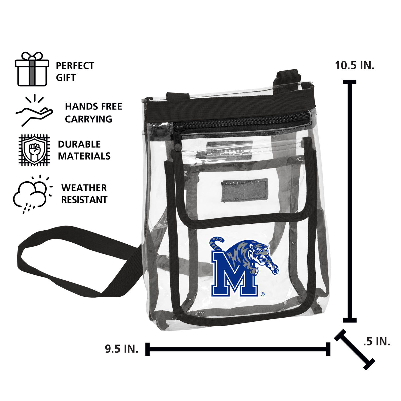Memphis Gameday Clear Crossbody