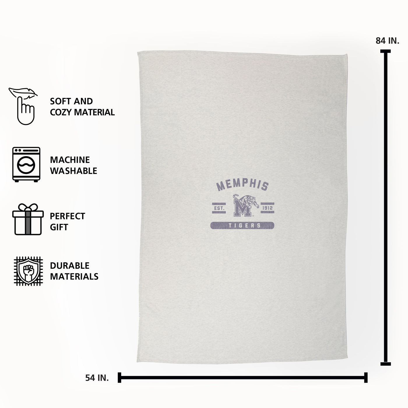 Memphis Oatmeal Sweatshirt Blanket