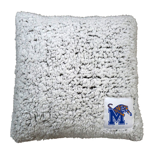 Memphis Frosty Throw Pillow by Logo Brands featuring a cozy, textured design perfect for added comfort and style.