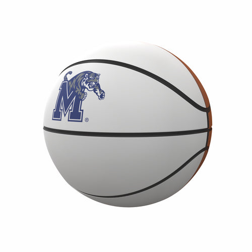 Memphis Mini Size Autograph Basketball by Logo Brands, recreation basketball with signature space, ideal for collectors.