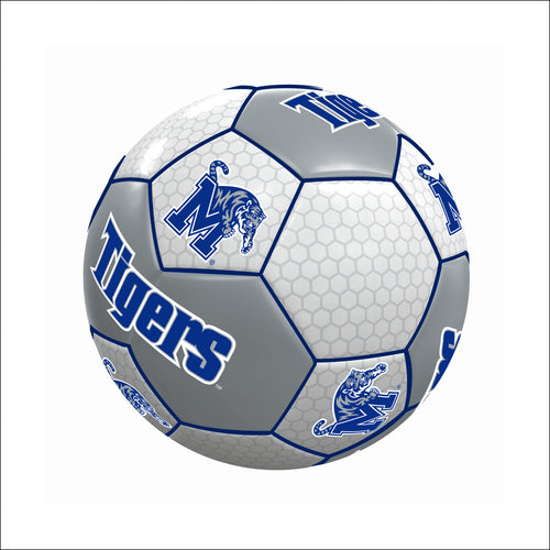 Memphis Size 1 Honeycomb Soccer Ball by Logo Brands for recreation, featuring a honeycomb pattern and vibrant colors.