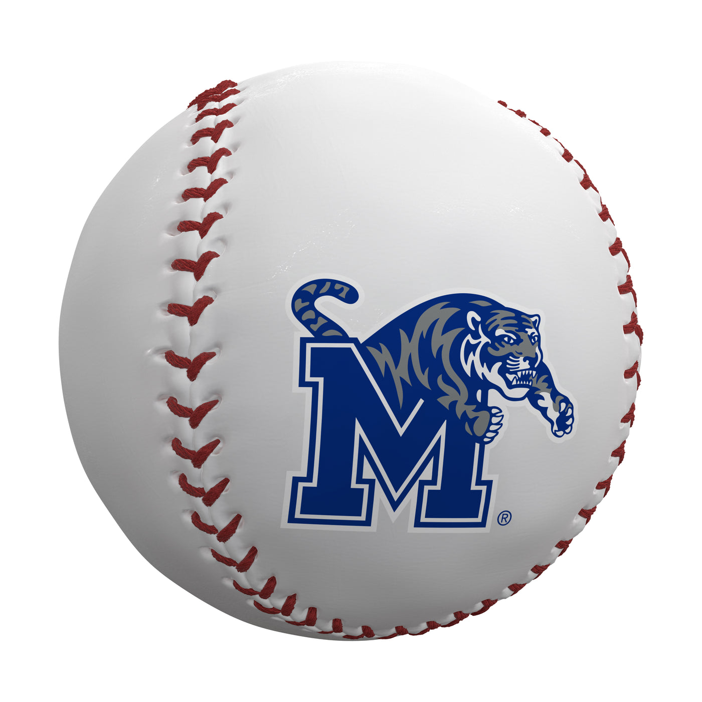 University of Memphis White Baseball f/ Primary Logo