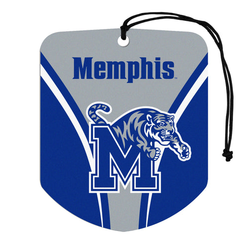 Memphis Air Freshener auto two-pack by Logo Brands, colorful car scent fresheners with Memphis team logo design.