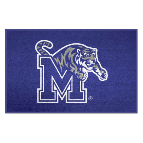 University of Memphis Logo Brands starter mat featuring Memphis Tigers team logo on a durable sports mat.