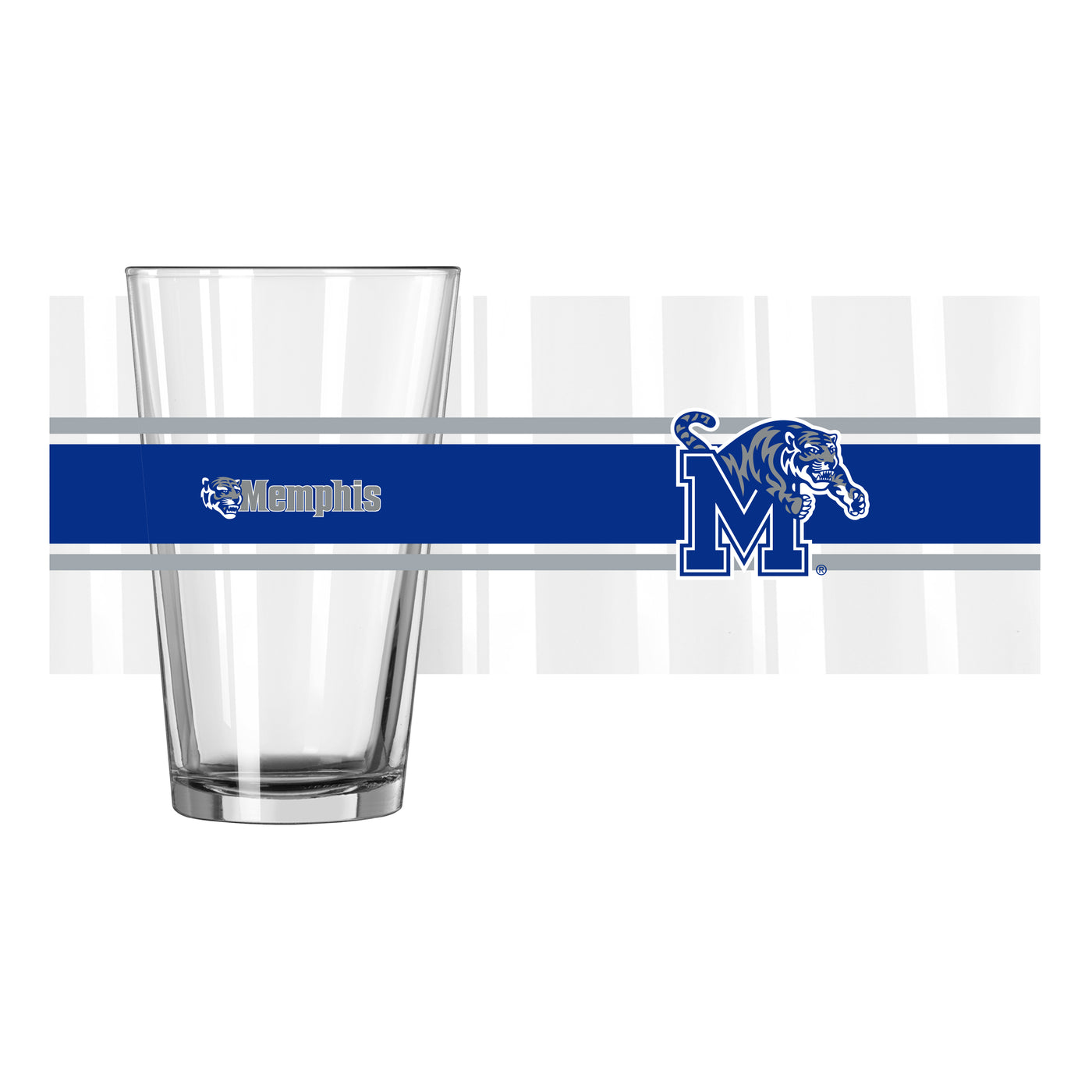 Memphis 16oz Stripe Pint Glass