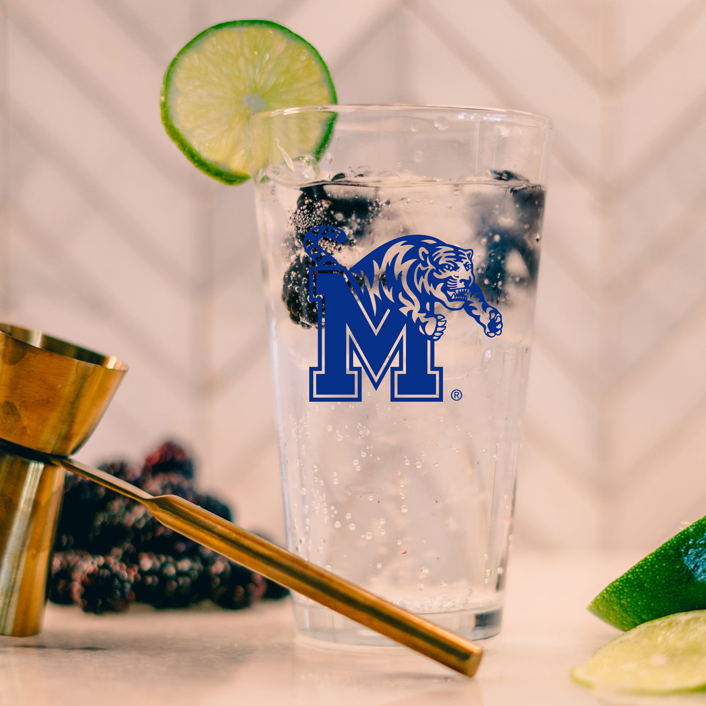 Memphis 16oz Gameday Pint Glass