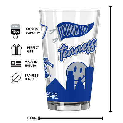 Memphis 16oz Native Pint Glass