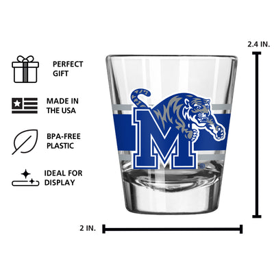 Memphis 2oz Stripe Shot Glass