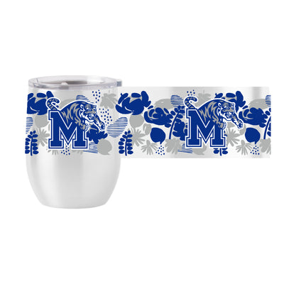Memphis 16oz Floral Stainless Curved Beverage