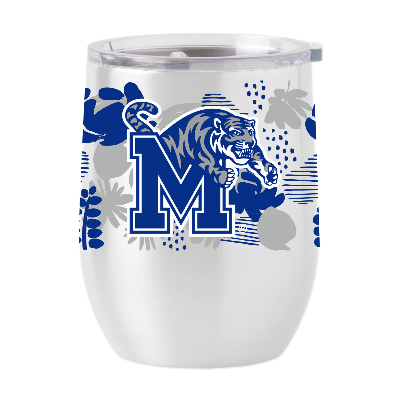 Memphis 16oz Floral Stainless Curved Beverage
