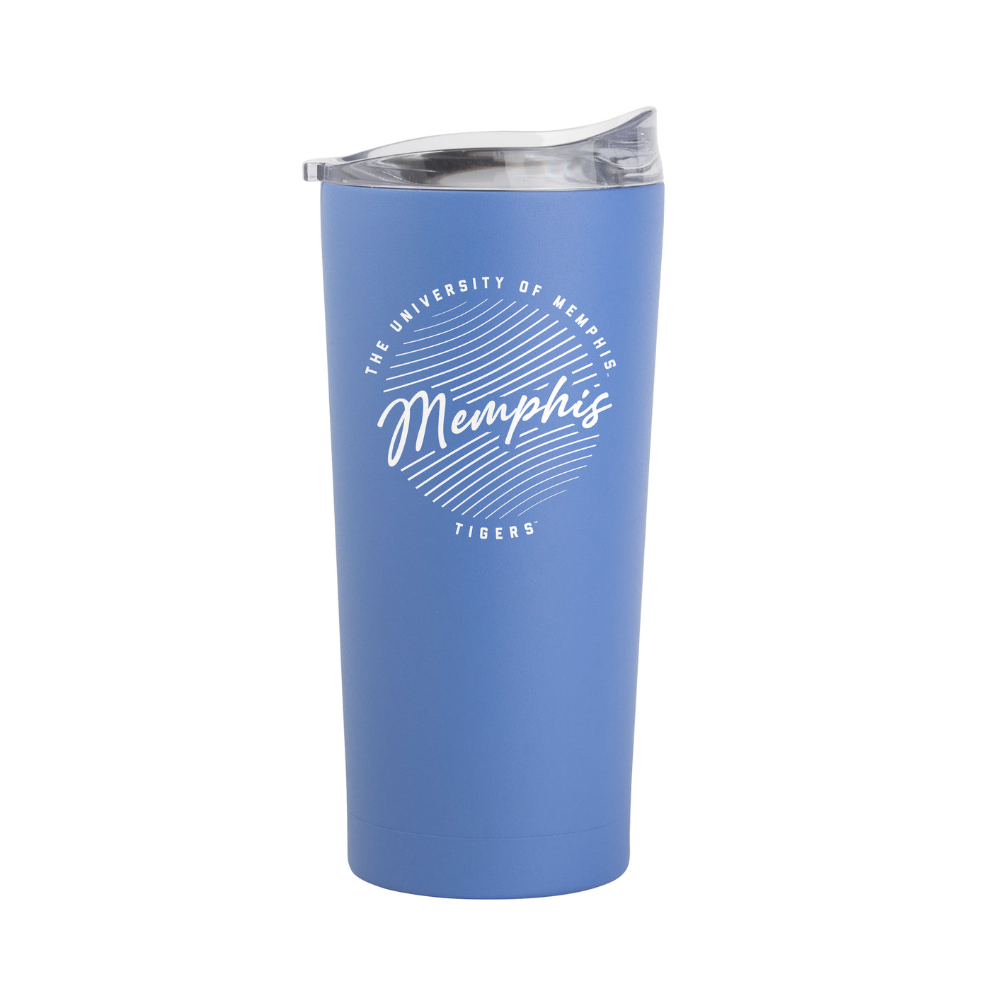 Memphis 20oz Retro Script Arctic Powder Coat Tumbler