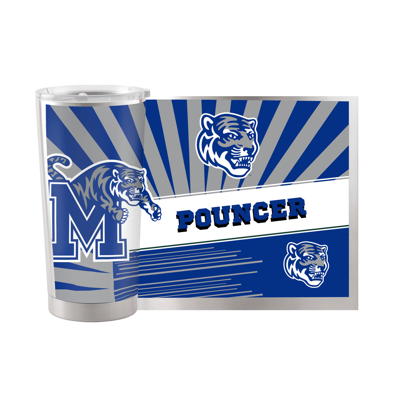 Memphis 20oz Mascot Stainless Tumbler