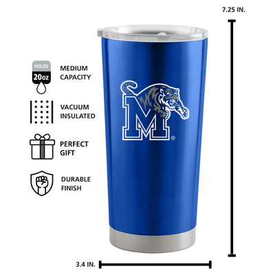 Memphis 20oz Gameday Stainless Steel Tumbler