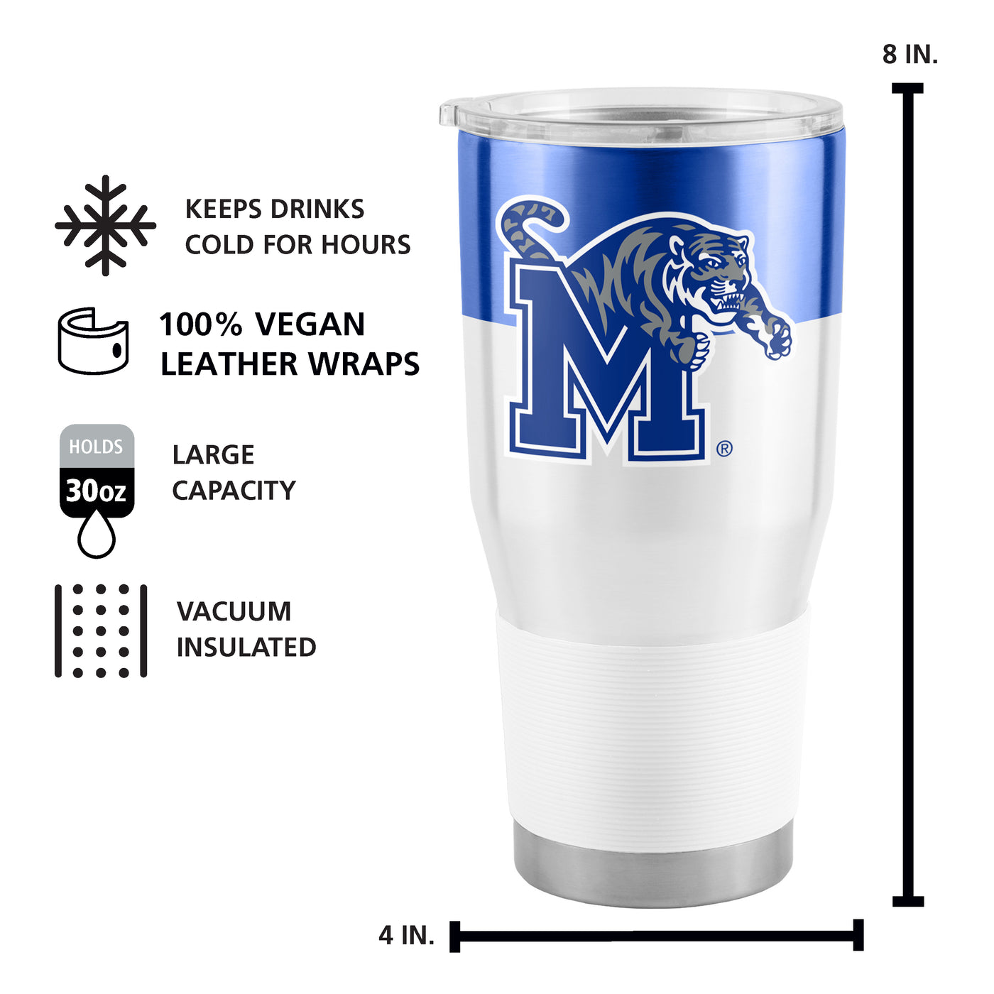Memphis 30oz Colorblock Stainless Steel Tumbler