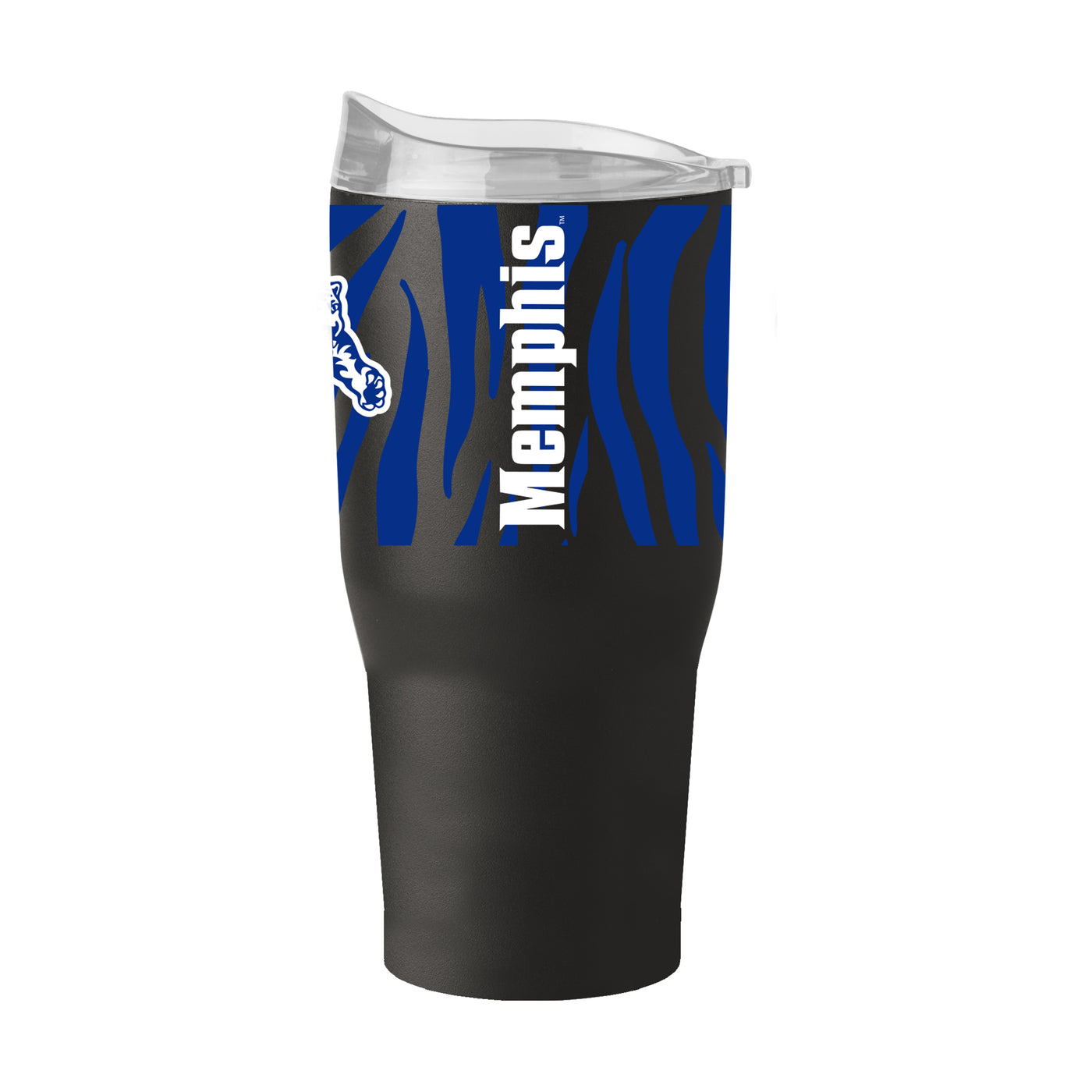 Memphis 30oz Black Tiger Stripe Stainless Steel Tumbler