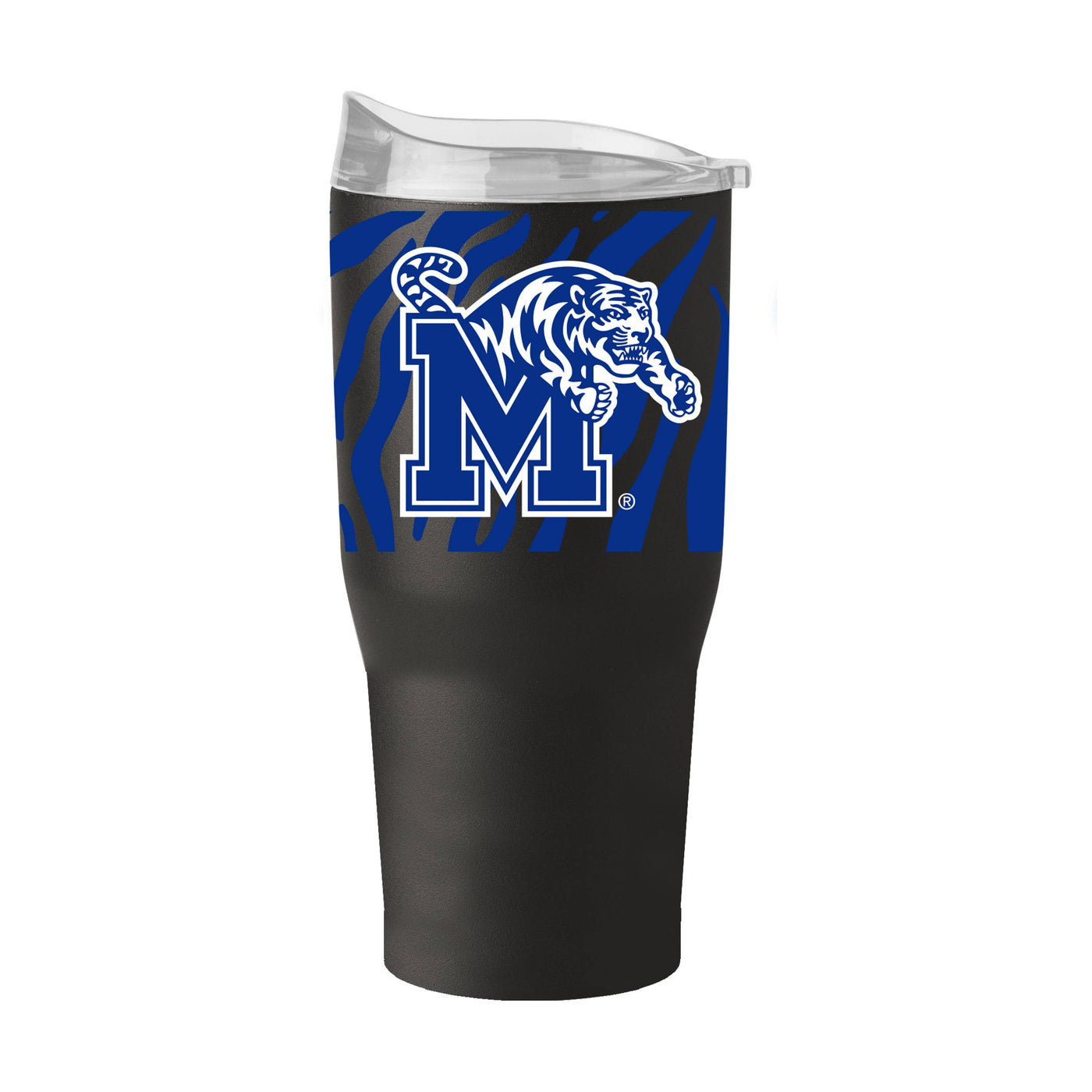 Memphis 30oz Black Tiger Stripe Stainless Steel Tumbler