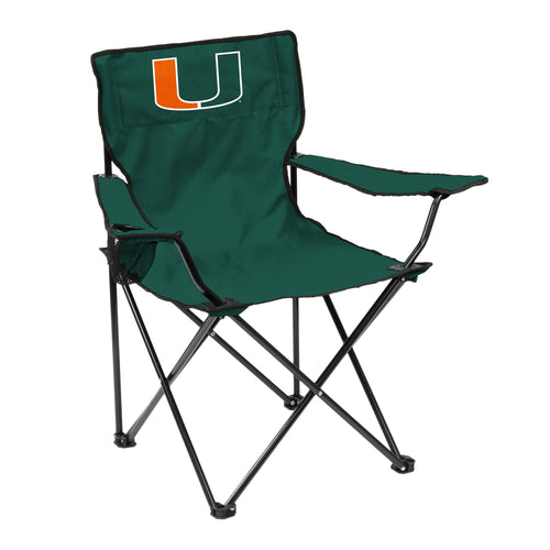 Logo Brands Miami Quad Chair, portable outdoor furniture with cushioned seats and armrests for comfortable seating.