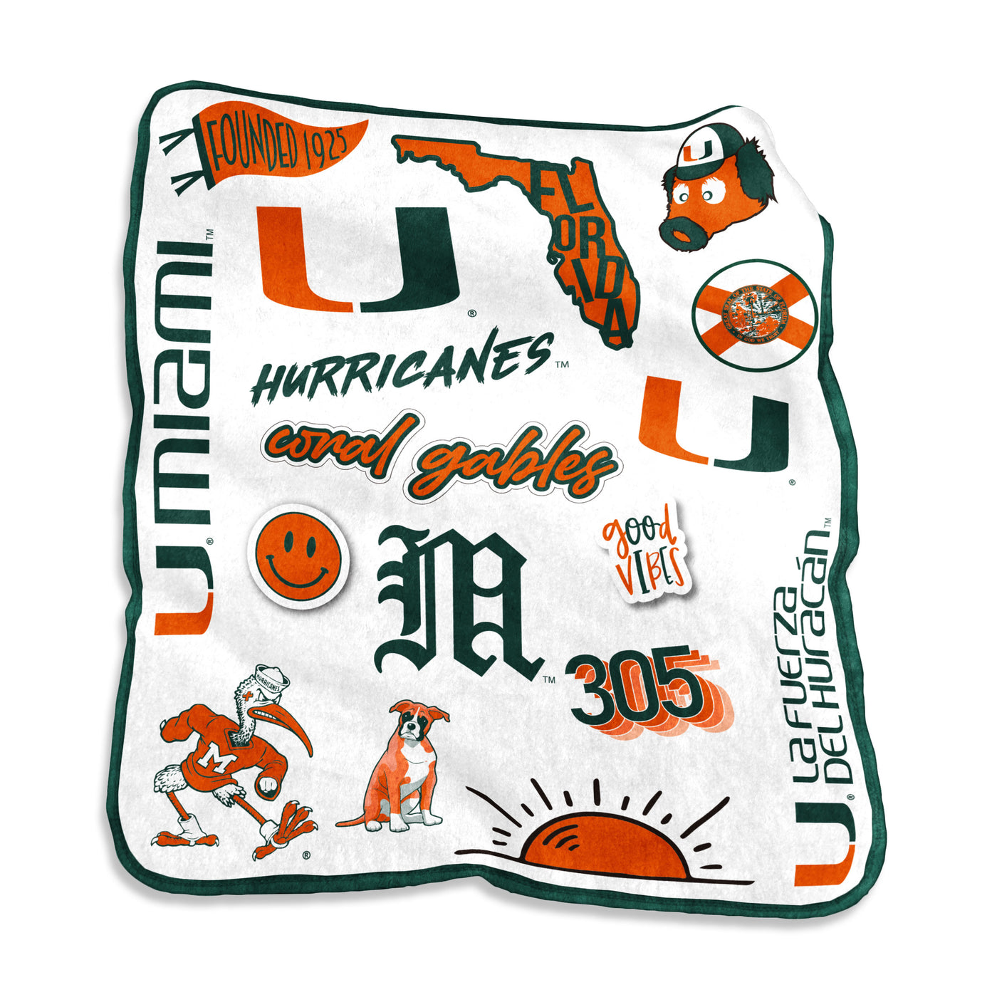Miami Native Raschel Throw