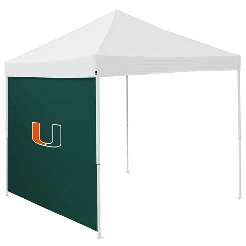 Miami 9x9 side panel for Logo Brands shelter, showing durable fabric and secure attachment points for shade and privacy.