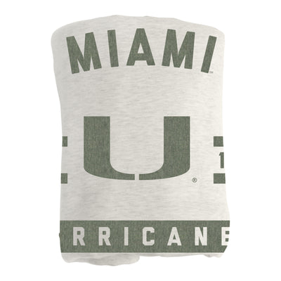 Miami Oatmeal Sweatshirt Blanket