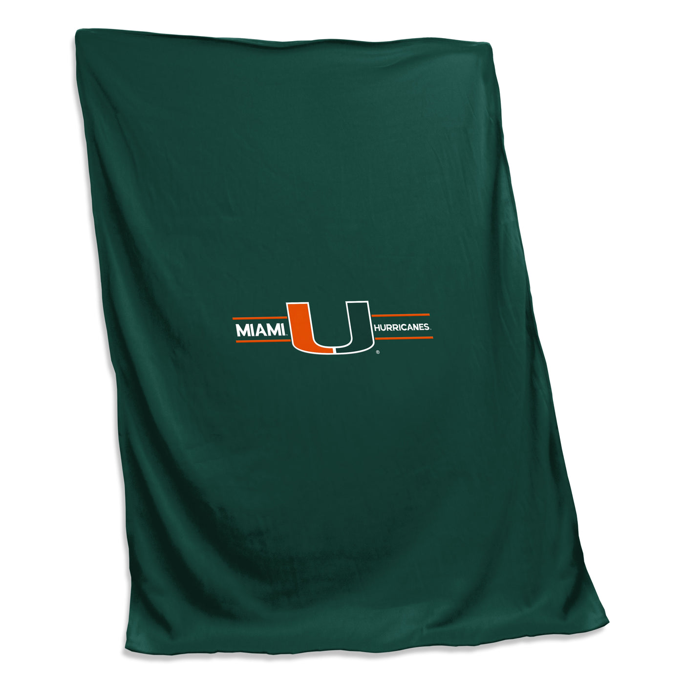 Miami Campus Colors Sweatshirt Blanket (Screened)