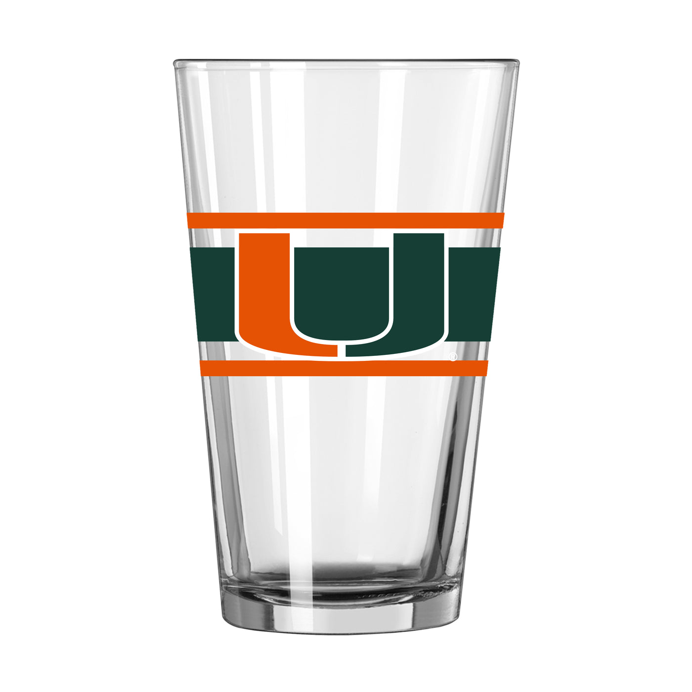 Miami 16oz Stripe Pint Glass