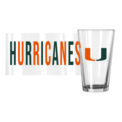 Miami 16oz Overtime Pint Glass