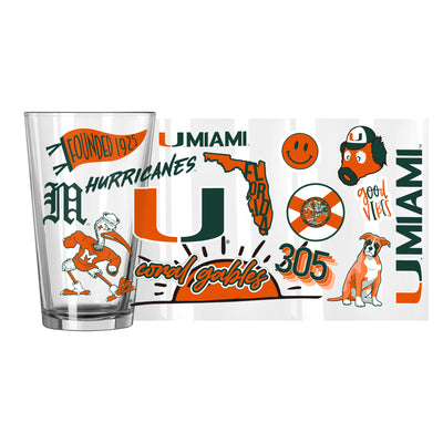 Miami 16oz Native Pint Glass